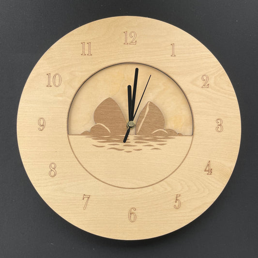 Standard Clock - Split Apple Rock