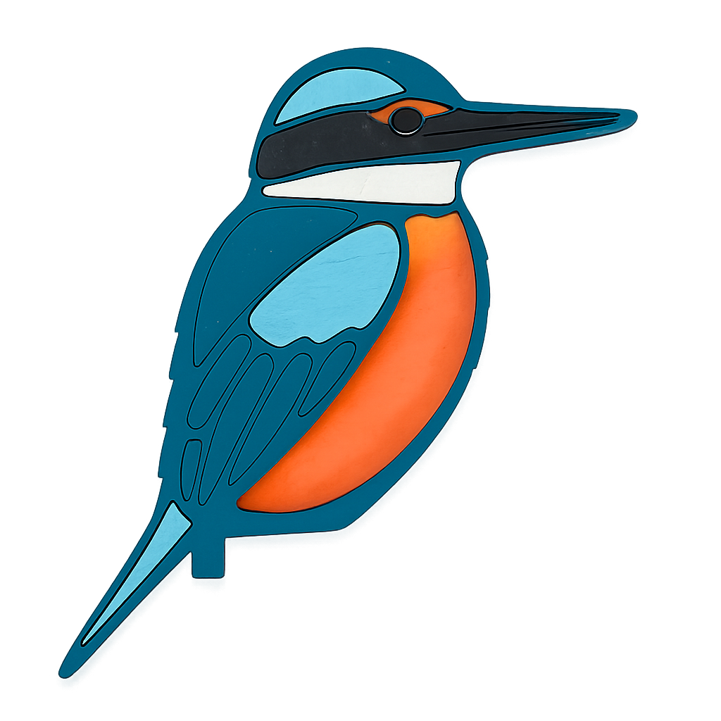 Kingfisher / Kōtare Doorframe Bird